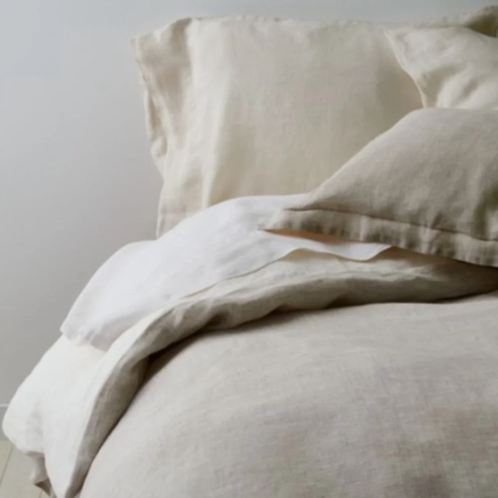 Crate and Barrel • Full/Queen Duvet Cover | Natural Hemp Fiber